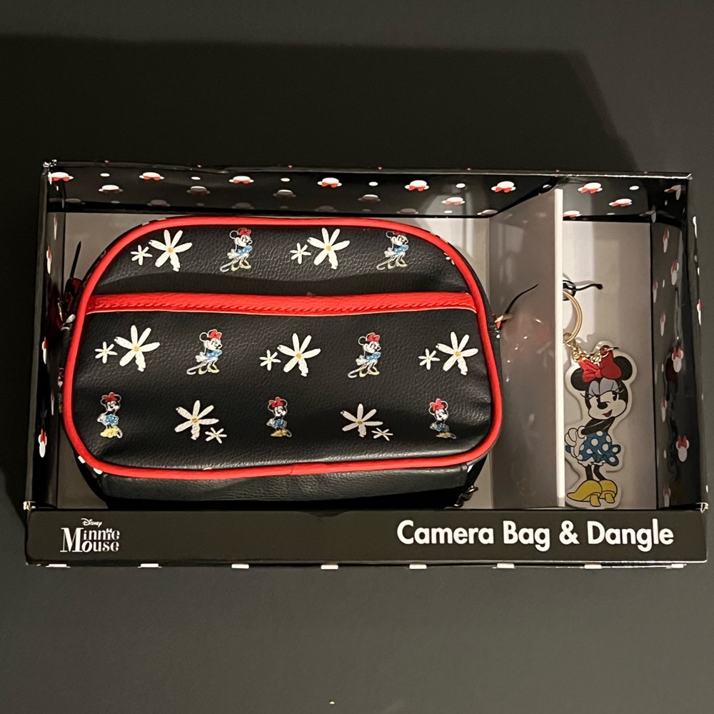 Disney Minnie Mouse Camera Bag and Dangle